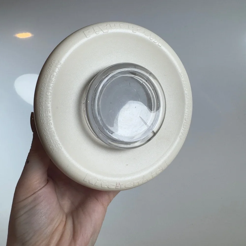 KitchenAid KSB5WH3 Blender Pitcher Glass Jar Lid Blade Base White Replacement
